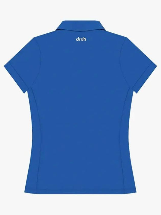 Drew Diagonal Zipper Short Sleeve T-Shirt DF42ST01BLUE - DRUH GOLF - BALAAN 2