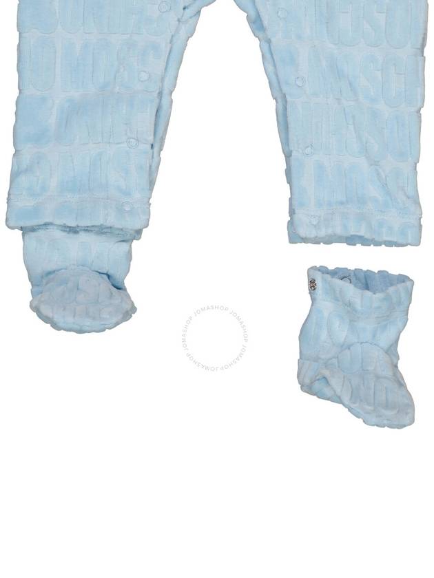 Moschino Infant Baby Sky Blue Romper And Hat Set, Size 6/9M - MOSCHINO - BALAAN 3