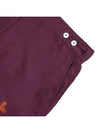 ORB Embroidered Logo Swim Shorts Burgundy - VIVIENNE WESTWOOD - BALAAN 5