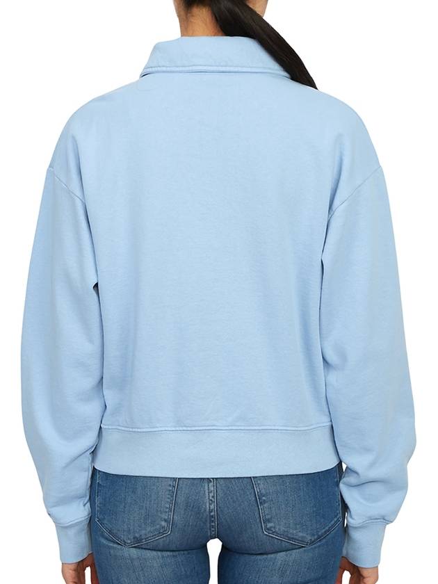Print Cotton Long Sleeve PK Shirt Blue - SPORTY & RICH - BALAAN 5