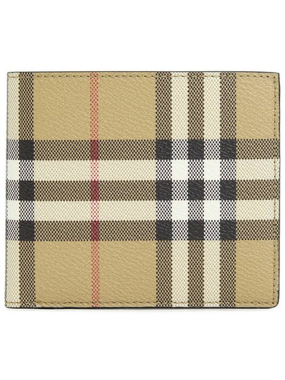 Check Half Wallet Beige - BURBERRY - BALAAN 2