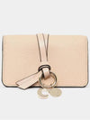 Alphabet Leather Flap Card Wallet Pink - CHLOE - BALAAN 3