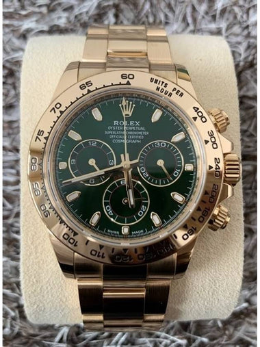 Rolex Daytona Hulk Green Gold Box 116508 18 Years - ROLEX - BALAAN 1