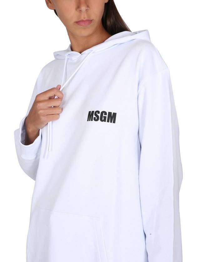 hooded sweatshirt 3441MDM78 23700001 WHITE - MSGM - BALAAN 5