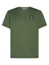 Wappen Logo Patch Short Sleeve T-Shirt Dark Green - STONE ISLAND - BALAAN 1