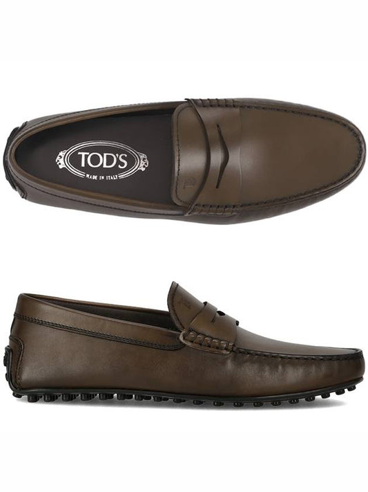 Men's City Gomino Driving Shoes Brown - TOD'S - BALAAN 2