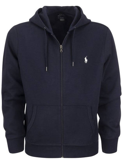 Embroidered Logo Zip Up Hoodie Navy - POLO RALPH LAUREN - BALAAN 2