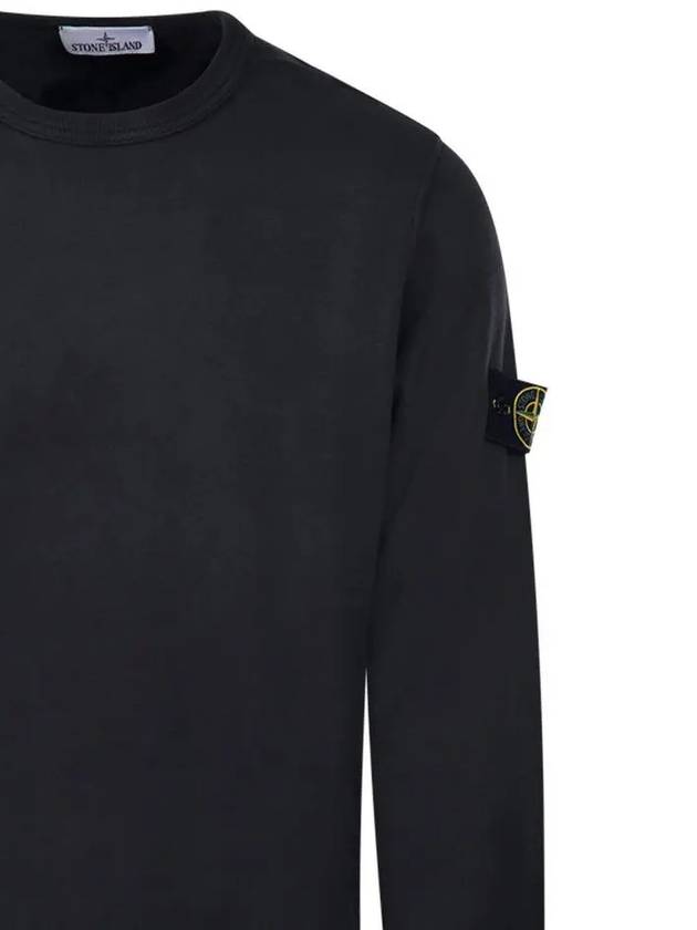 Wappen Patch Crew Neck Cotton Sweatshirt Lead Grey - STONE ISLAND - BALAAN 5