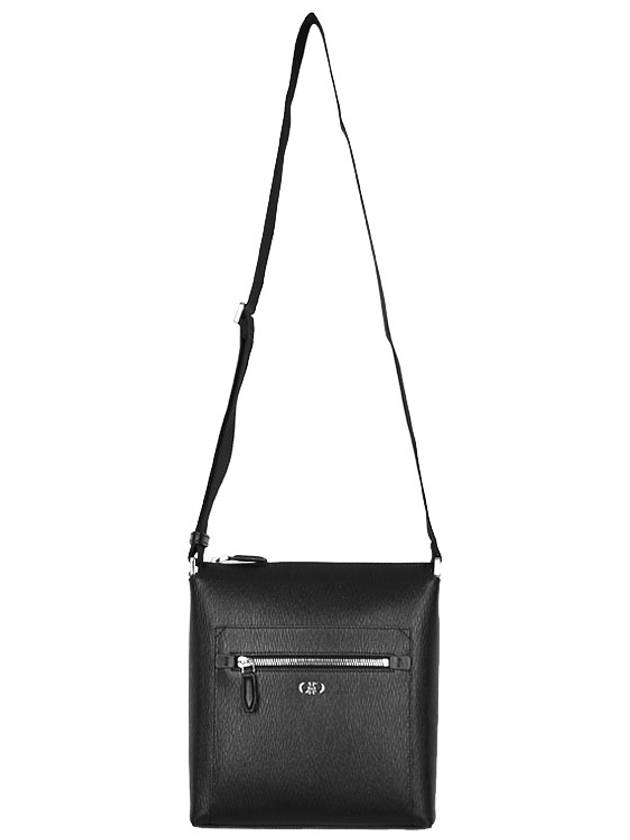 Men's Gancini Cross Bag Black - SALVATORE FERRAGAMO - BALAAN 4