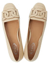 Kate Leather Ballerina Beige - TOD'S - BALAAN 3