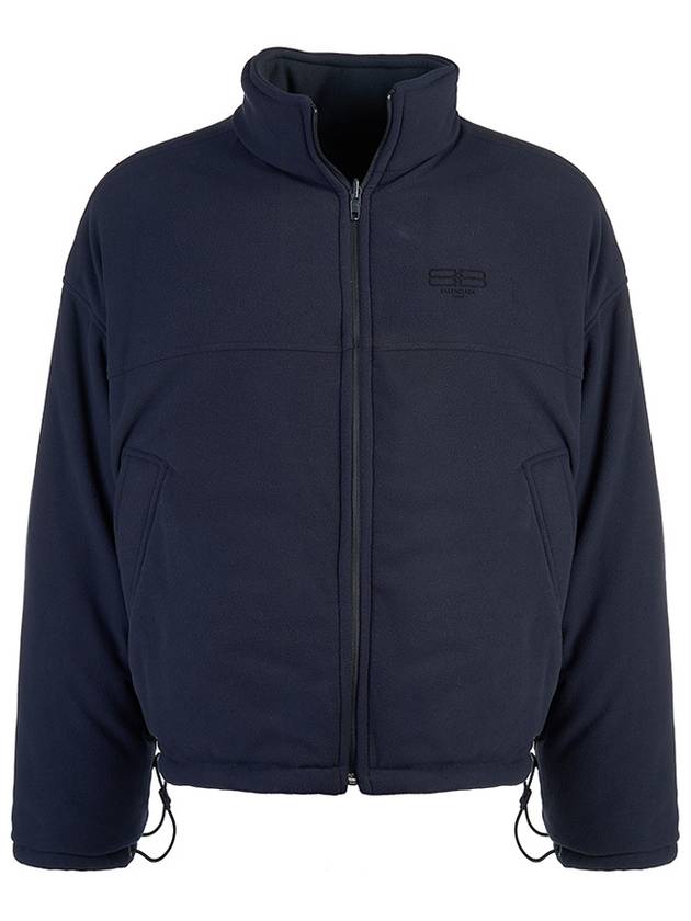 Men's BB Logo Reversible Zip-Up Jacket Black - BALENCIAGA - BALAAN 6