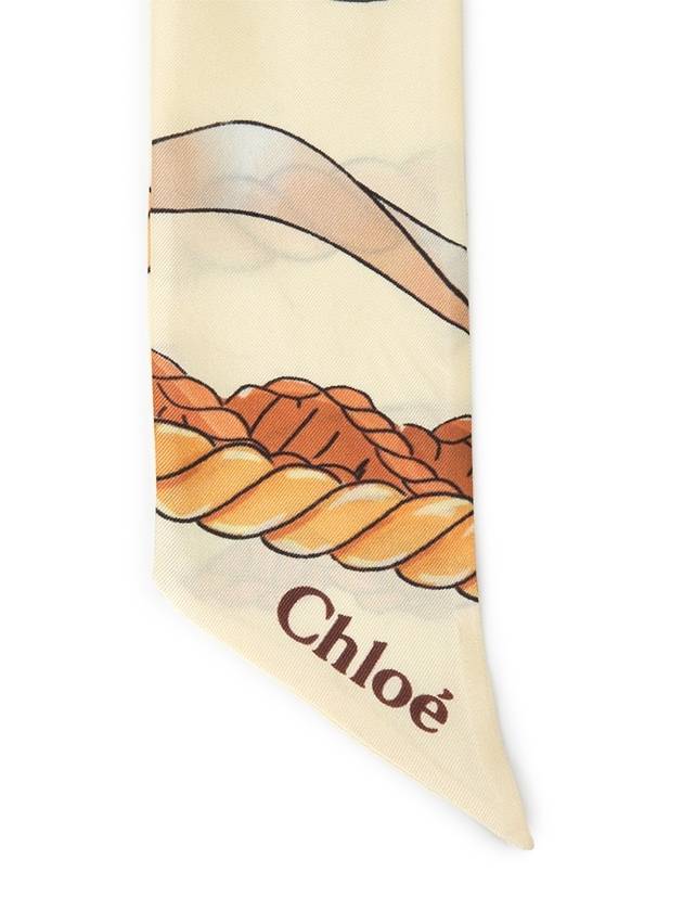 Bandeau Silk Scarf Beige - CHLOE - BALAAN 5