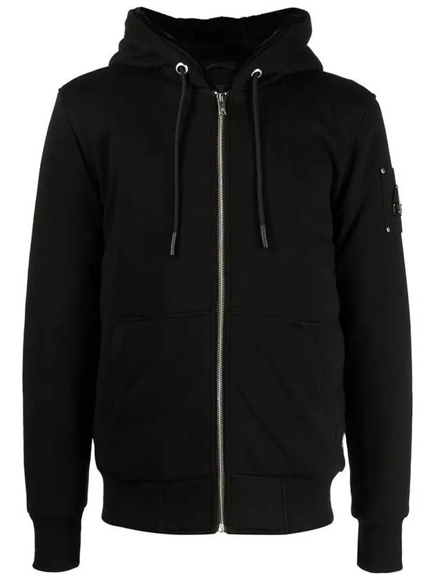 Classic Bunny Zip Up Hoodie Black Lining Black - MOOSE KNUCKLES - BALAAN 3