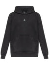 Logo Plaque Long Sleeve Hooded Black - MOOSE KNUCKLES - BALAAN 1