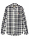 Men's Large Check Classic Shirt CM00403WC1104 - MAISON KITSUNE - BALAAN 1