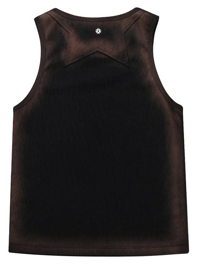 Runway Bleach Washing Logo Recycle Sleeveless Black - ULKIN - BALAAN 3