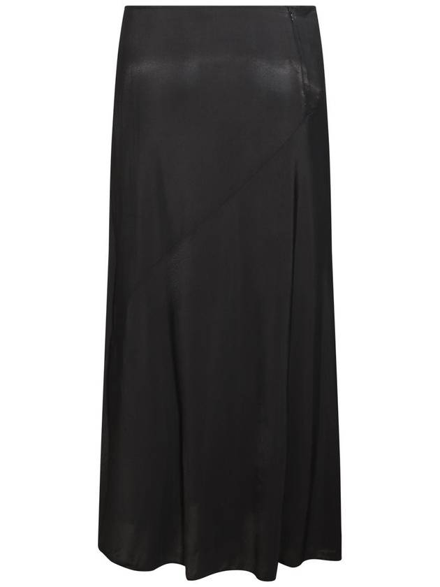 BLACK VISCOSE MIDI SKIRT J01MA0127J20048001 - JIL SANDER - BALAAN 3