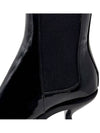 Black Soft Patent Leather 75MM Curved Heel Chelsea Boots FFH221B 00216 001 - THOM BROWNE - BALAAN 8