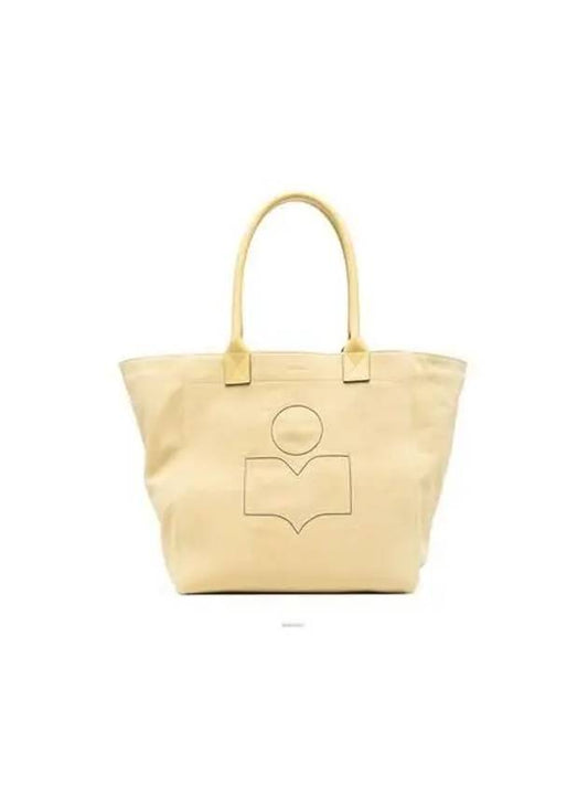 Yanky Suede Logo Small Tote Bag Beige - ISABEL MARANT - BALAAN 2