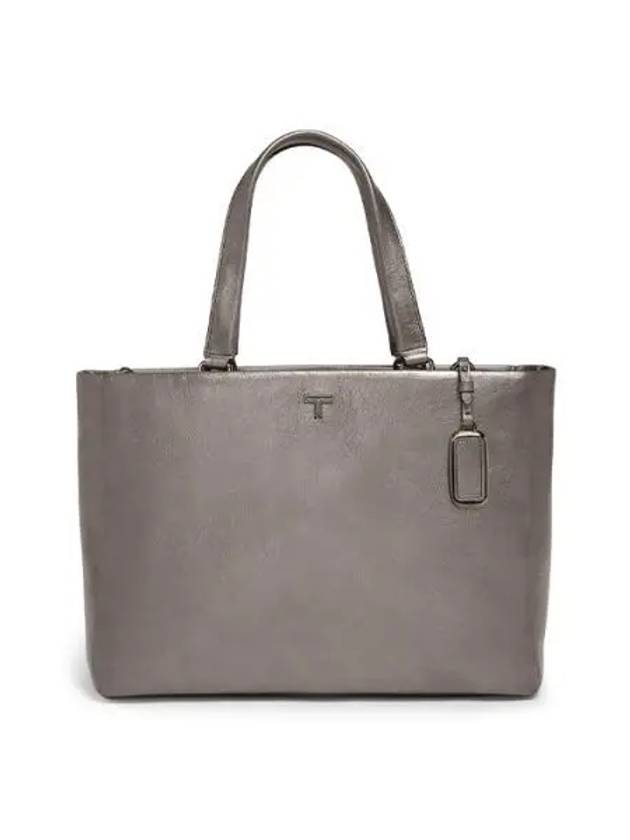 VOYAGEUR Veil Medium Tote Bag Pewter Metallic 152455T519 - TUMI - BALAAN 1