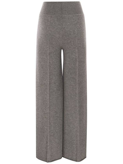 TWIST - Cashmere wide-leg trousers - VANISE - BALAAN 2