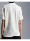 Logo Patch Short Sleeve Polo Shirt Off White - MONCLER - BALAAN 5