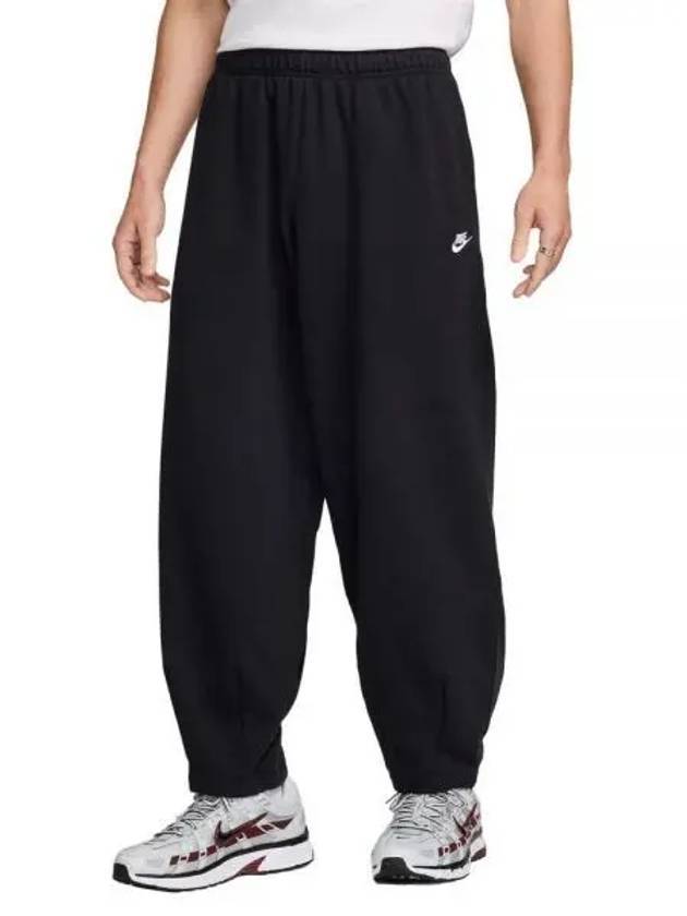 Club Fleece Oversized French Terry Track Pants Black - NIKE - BALAAN 1