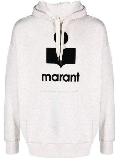 Miley Logo Cotton Hoodie Grey - ISABEL MARANT - BALAAN 2