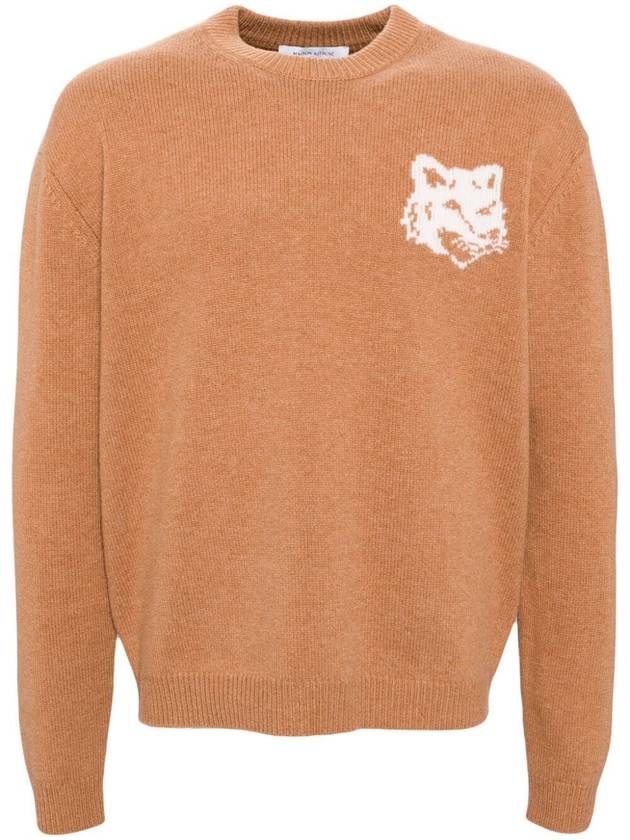 Fox Head Knit Top Sequoia - MAISON KITSUNE - BALAAN 2