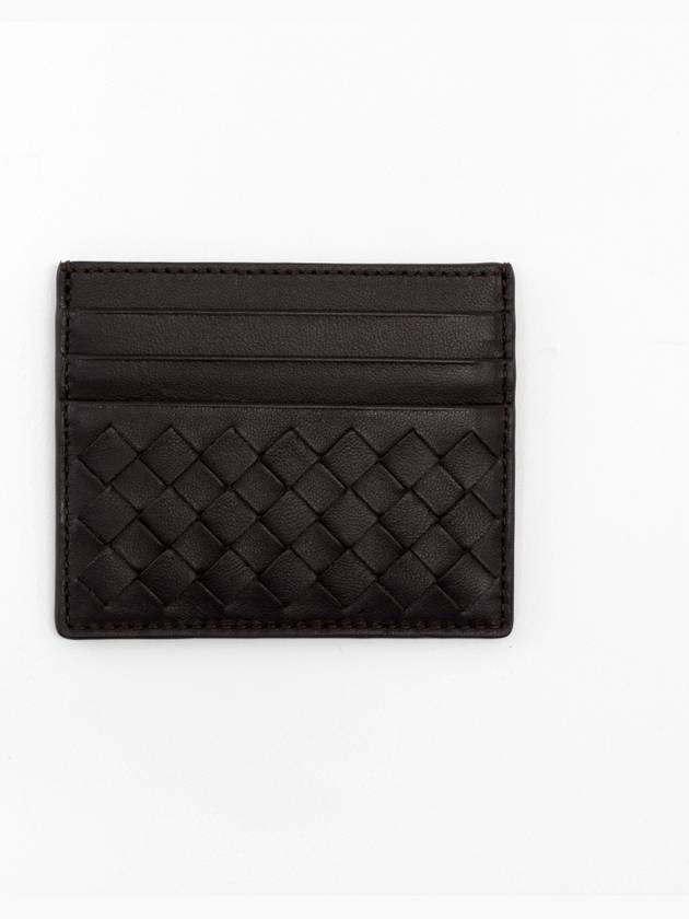 Intrecciato Weaving Nappa Card Wallet Brown - BOTTEGA VENETA - BALAAN 4