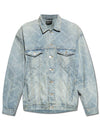 Logo Print Denim Jacket Blue - BALENCIAGA - BALAAN 2