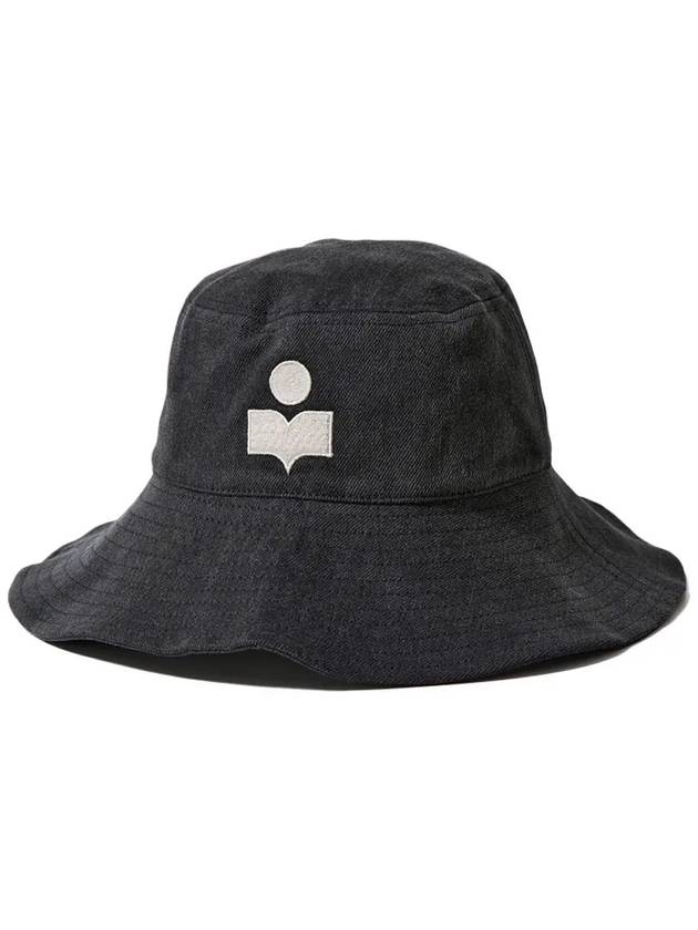 Delya Embroidered Logo Bucket Hat Black - ISABEL MARANT - BALAAN 2