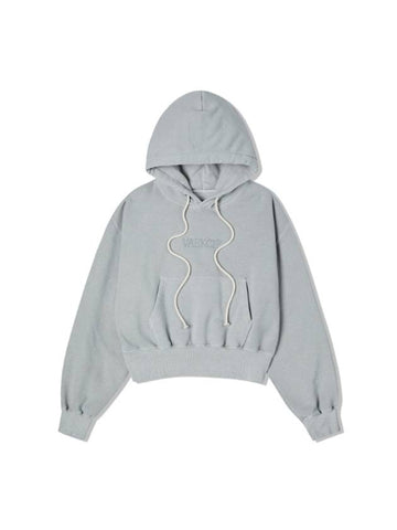 Pigment Crop Hoodie L.Grey - VAEKCIE - BALAAN 1