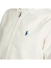 Logo High Neck Cotton Canvas Zip-up Jacket White - POLO RALPH LAUREN - BALAAN 5