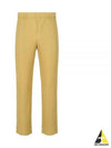 Tailored Pleated 1 Straight Pants Yellow - ISSEY MIYAKE - BALAAN 2