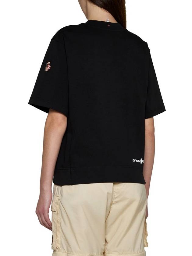 Logo Short Sleeve T-Shirt Black - MONCLER - BALAAN 4