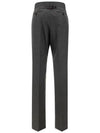 Super 120S Twill Classic Backstrap Trouser Pants Dark Grey - THOM BROWNE - BALAAN 4