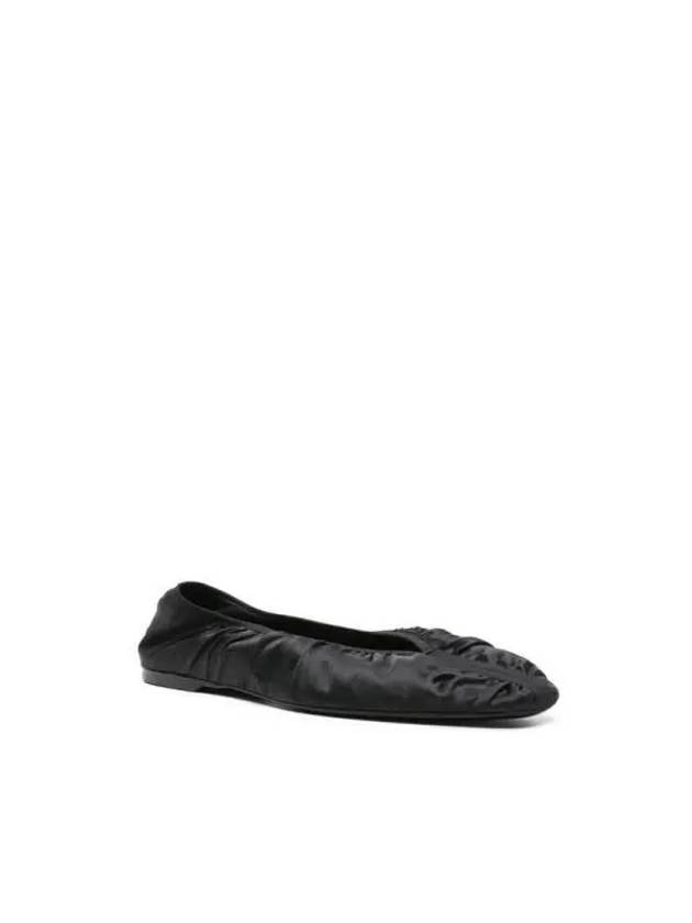 Toteme Black Satin Flat Shoes 243 WAS2747 FB0228 001 - TOTEME - BALAAN 2