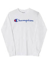 GT78H Y06794 045 Classic Script Graphic Logo Men s Long Sleeve T Shirt - CHAMPION - BALAAN 3