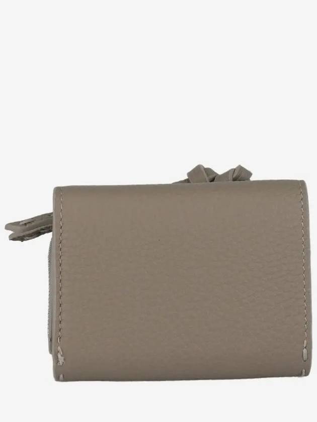 Peekaboo Micro Tri-Fold Half Wallet Grey - FENDI - BALAAN 4