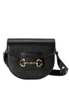 Horsebit 1955 Mini Rounded Cross Bag Black - GUCCI - BALAAN 1