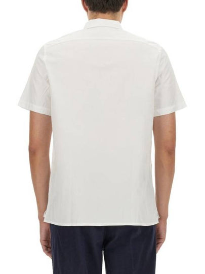 Zebra Patch Casual Fit Short Sleeve Shirt White - PAUL SMITH - BALAAN 2