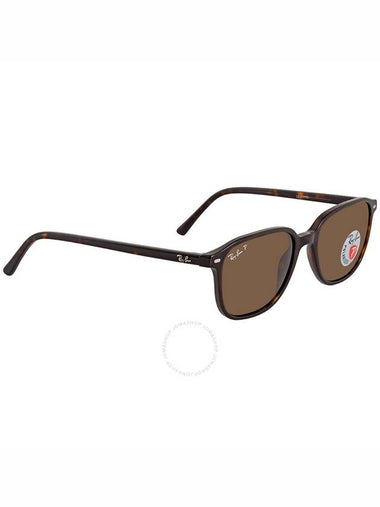 Ray Ban Leonard Polarized Brown Square Sunglasses RB2193 902/57 53 - RAY-BAN - BALAAN 1