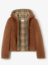 logo-embroidered fleece jacket - BURBERRY - BALAAN 3