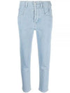 NILIANE PA0050FB B1H10I 30LU NILIANE Slim Denim Pants - ISABEL MARANT - BALAAN 2