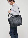 Stoke HQ Leather Cross Tote Bag Black - NATIONAL PUBLICITY - BALAAN 6