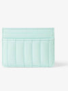 Laura Quilted Leather Card Wallet Cool Mint - BURBERRY - BALAAN 5