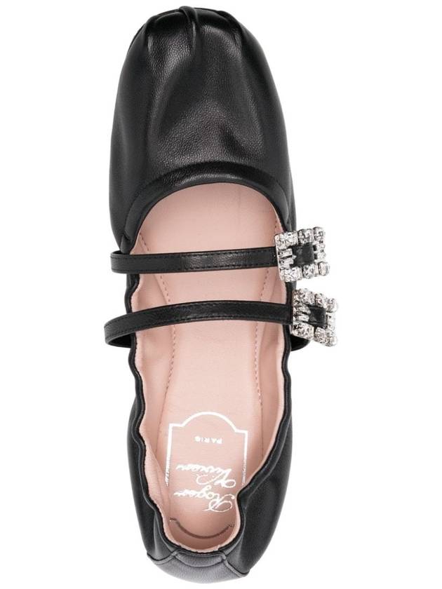 Mary Janes Leather Flat Black - ROGER VIVIER - BALAAN 5