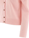 Embroidery Bold Fox Head Cardigan Light Pink - MAISON KITSUNE - BALAAN 3