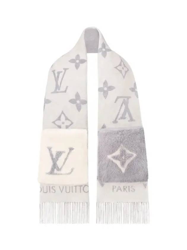 Cold Reykjavik Scarf Grey - LOUIS VUITTON - BALAAN 3